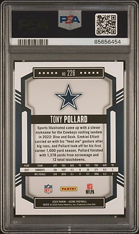 2023 Panini Score 226 Tony Pollard Lava PSA 10