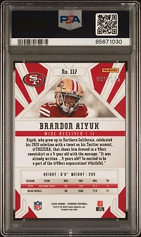 2020 Panini Phoenix 117 Brandon Aiyuk Teal PSA 10