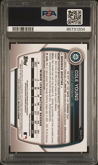 2023 Bowman Mega Box Chrome Prospect Autographs Cy Cole Young PSA 10