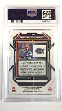 2023 Panini Prizm Draft Picks 104 Anthony Richardson PSA 10