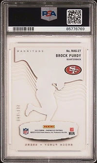 2022 Panini Chronicles Magnitude Mag27 Brock Purdy Red PSA 9