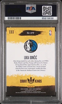 2018 Panini Court Kings 177 Luka Doncic PSA 9