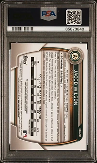 2023 Bowman Draft Chrome Prospect Autograph Cdajwi Jacob Wilson PSA