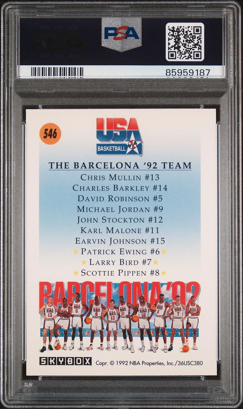 1991 Skybox 546 Team Usa 3 PSA