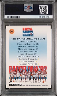 1991 Skybox 546 Team Usa 3 PSA