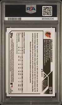 2023 Topps Chrome Update Sapphire Edition Autograph Gr Grayson Rodriguez PSA 10