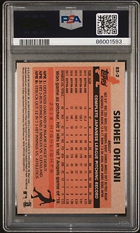 2018 Topps Update 1983 Topps Baseball 83-2 Shohei Ohtani PSA 9