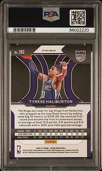 2020 Panini Prizm 262 Tyrese Haliburton Orange Ice PSA