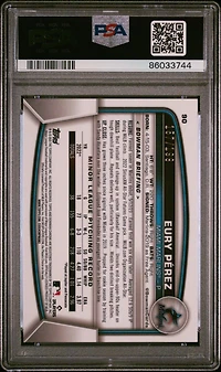 2023 Bowman Chrome 90 Eury Perez Aqua Raywave PSA 10