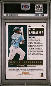 2020 Panini Contenders 127a Randy Arozarena Autograph PSA 10