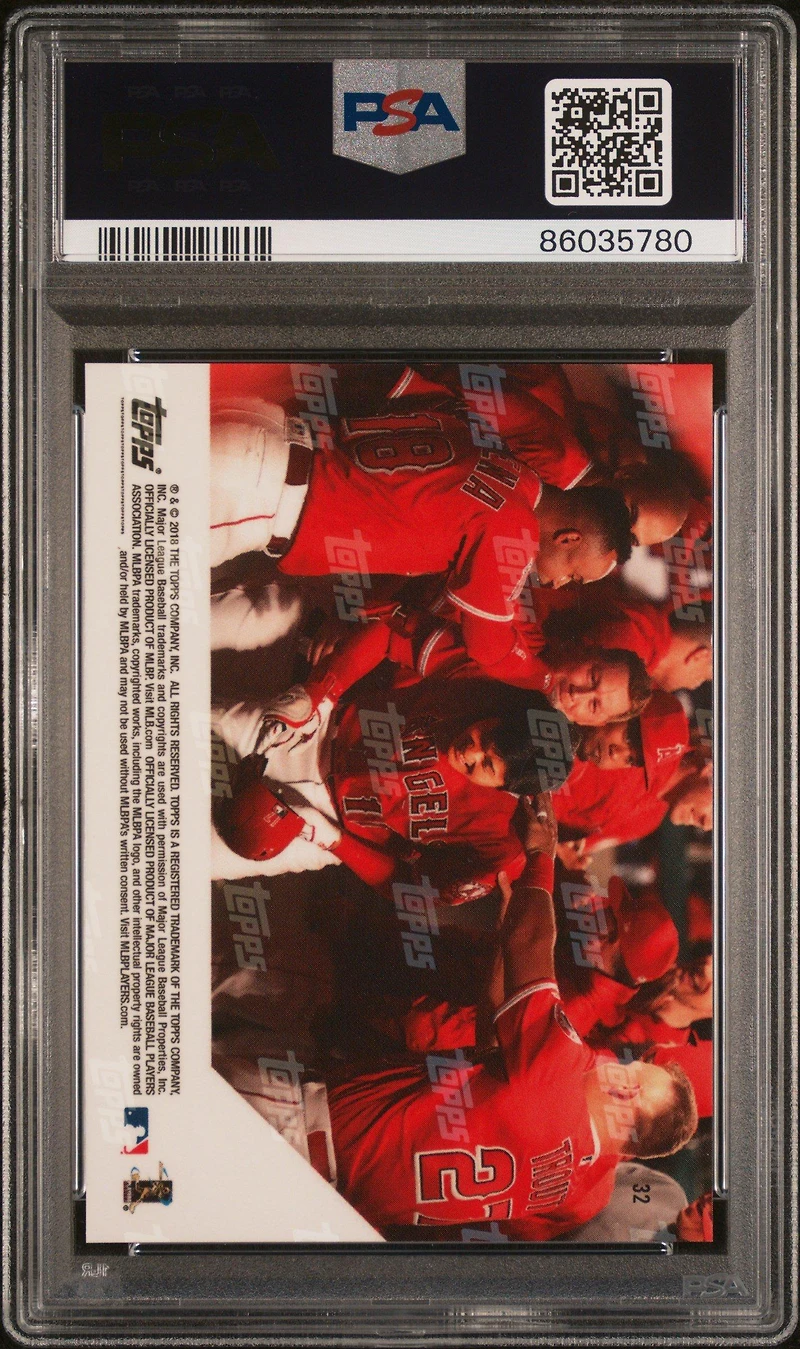 2018 Topps Now 32 Shohei Ohtani PSA 10