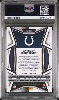 2023 Panini Certified 162 Anthony Richardson Mirror PSA 10