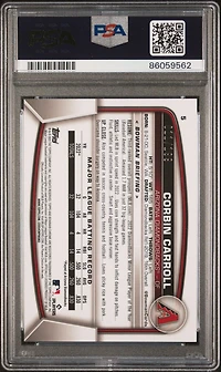 2023 Bowman Chrome 5 Corbin Carroll Aqua Raywave PSA 10