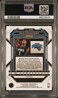 2022 Panini Prizm 249 Paolo Banchero Ice PSA