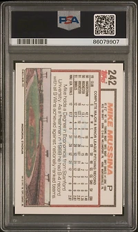 1992 Topps 242 Mike Mussina PSA 10