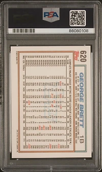 1992 Topps 620 George Brett PSA 10
