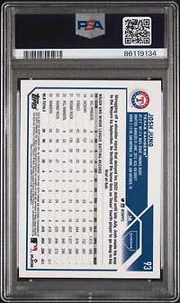 2023 Topps Chrome 93 Josh Jung PSA 10