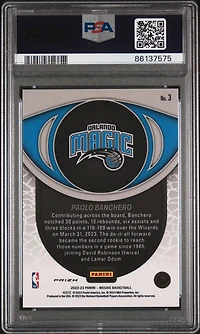 2022 Panini Mosaic Overdrive 3 Paolo Banchero PSA 10