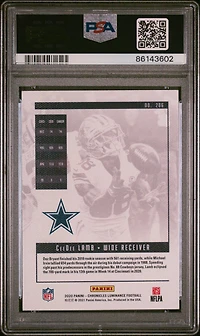 2020 Panini Chronicles Luminance 206 Ceedee Lamb PSA 10