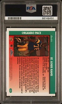 1997 Topps Chrome 153 Orlando Pace PSA 10