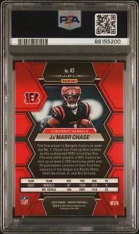 2023 Panini Mosaic 43 Ja'marr Chase PSA 10