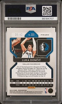2021 Panini Prizm 223 Luka Doncic Pink Pulsar PSA 9