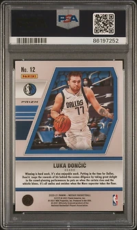 2020 Panini Mosaic Will To Win 12 Luka Doncic Green Mosaic PSA 10
