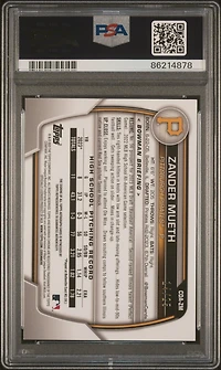 2023 Bowman Draft Chrome Prospect Autograph Cdazm Zander Mueth Orange PSA 10
