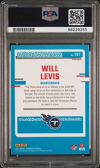 2023 Panini Donruss 397 Will Levis Optic Preview-blue Scope PSA 10