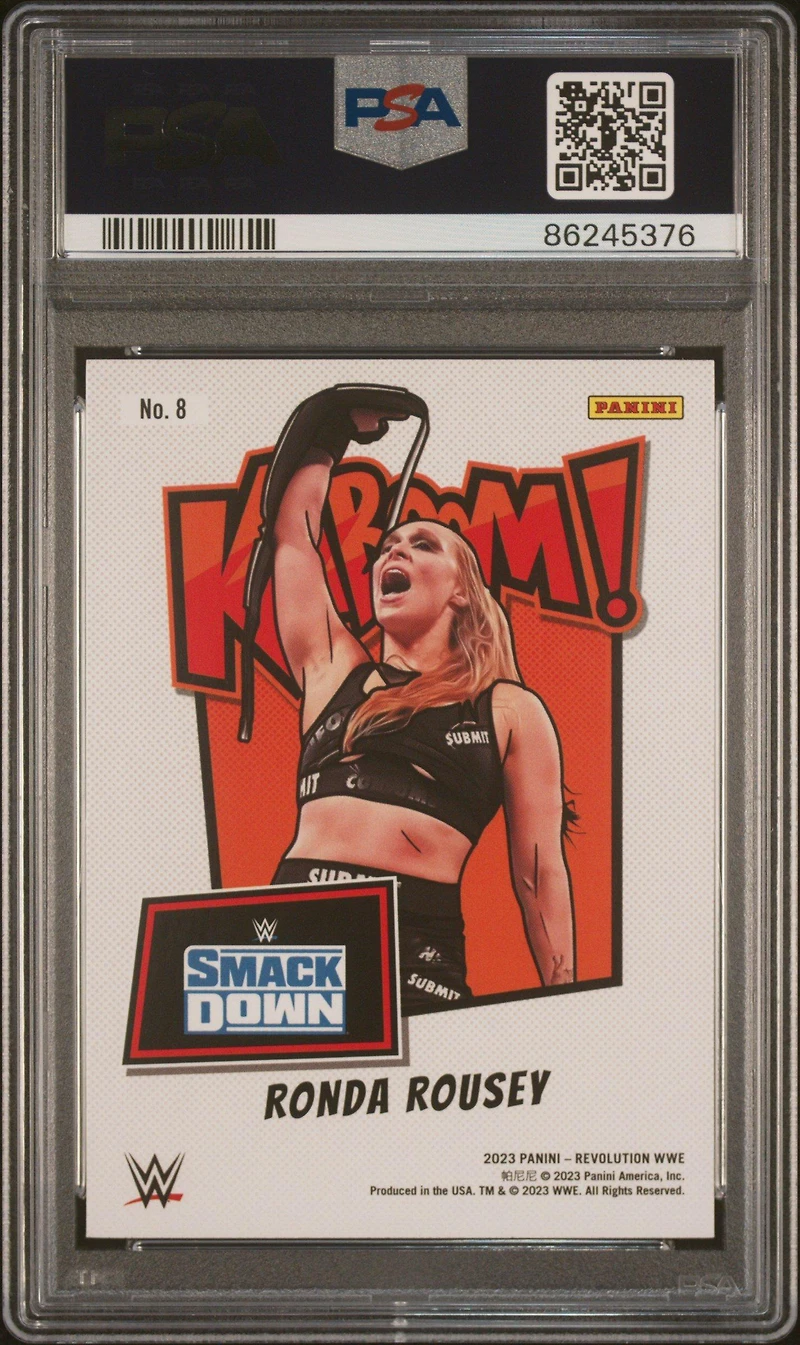 2023 Panini Revolution Wwe Kaboom! 8 Ronda Rousey PSA 10