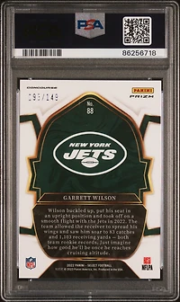 2022 Panini Select 88 Garrett Wilson Maroon Prizm PSA 10