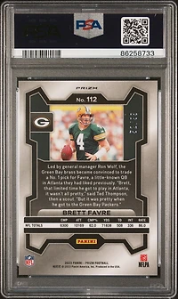 2023 Panini Prizm 112 Brett Favre PSA 9