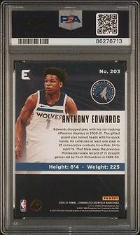2020 Panini Chronicles Anthony Edwards PSA