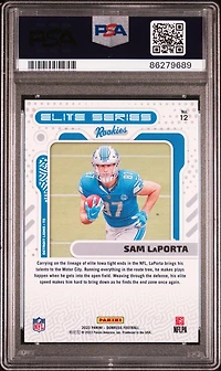 2023 Panini Donruss Elite Series Rookies 12 Sam Laporta PSA 10