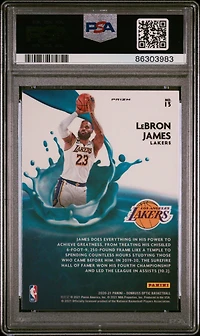 2020 Panini Donruss Optic Splash! 13 Lebron James Purple PSA 10