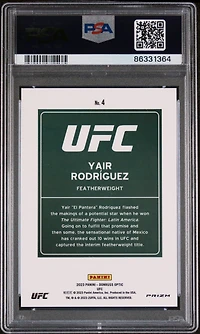 2023 Panini Donruss Optic Ufc Downtown 4 Yair Rodriguez PSA 10