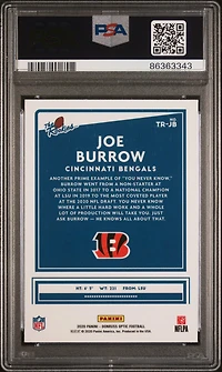 2020 Panini Donruss Optic The Rookies Jb Joe Burrow PSA 10