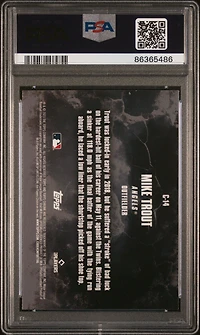 2023 Topps Chrome Update Crushed C14 Mike Trout PSA 10