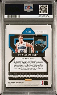 2021 Panini Prizm 310 Franz Wagner Ice PSA 10