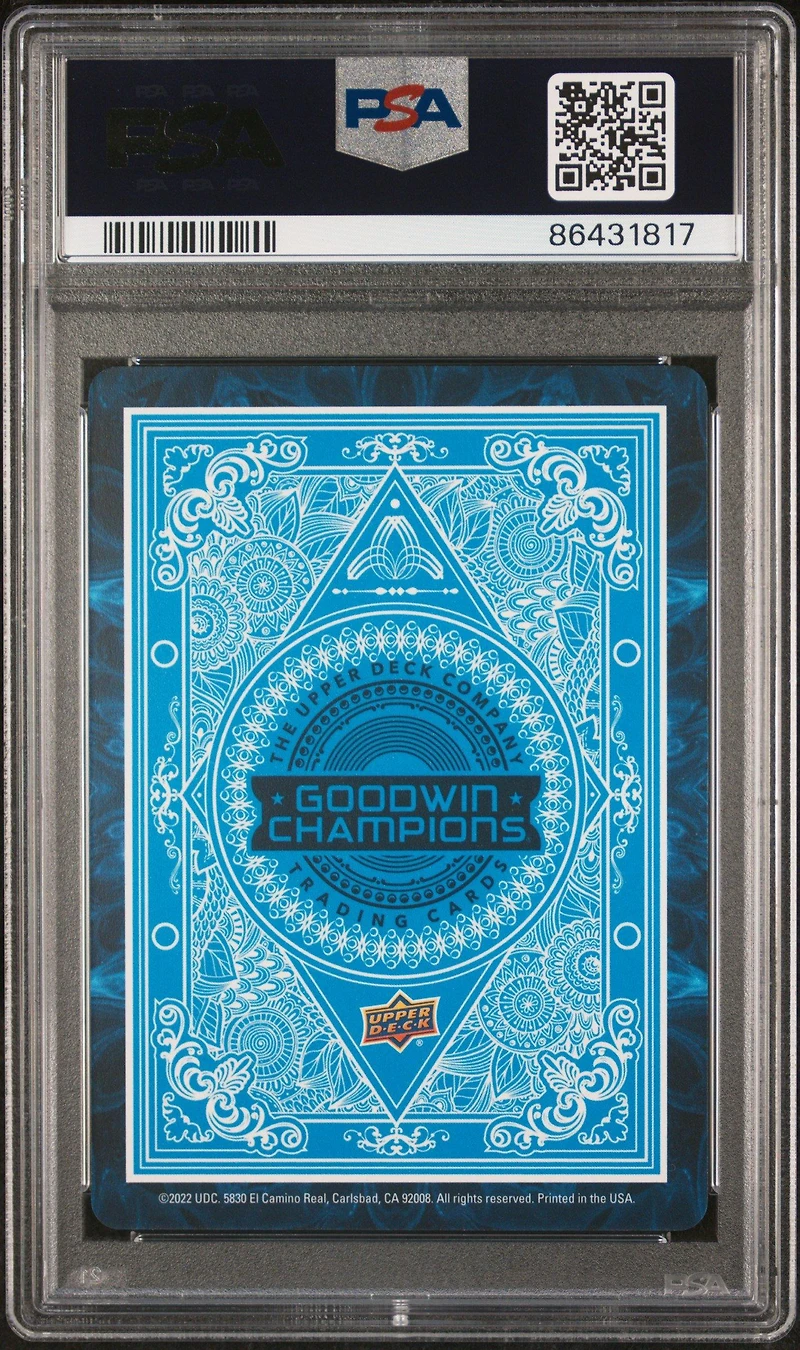 2022 Upper Deck Goodwin Champions Playing Cards  Allen Iverson PSA 10