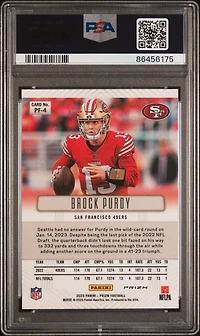 2023 Panini Prizm Prizm Flashback Pf4 Brock Purdy PSA 10