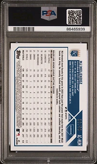2023 Topps Chrome Update Autograph Acmjm Mj Melendez Gold Wave Refractor PSA 10