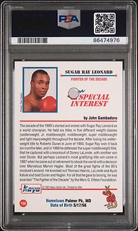 1991 Kayo 156 Sugar Ray Leonard PSA 8