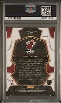 2022 Panini Select 157 Bam Adebayo Cosmic PSA 10