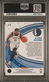 2022 Panini Donruss Optic Express Lane 8 Kyrie Irving Purple PSA 10