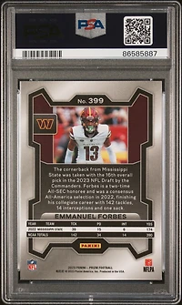 2023 Panini Prizm 399 Emmanuel Forbes PSA 10