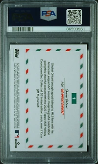 2023 Topps Holiday Countdown 1 Shohei Ohtani PSA 10