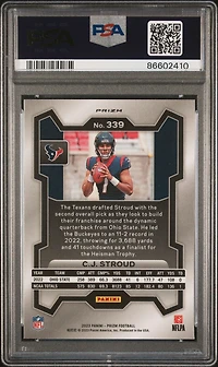 2023 Panini Prizm 339 Cj Stroud Lazer Prizm PSA