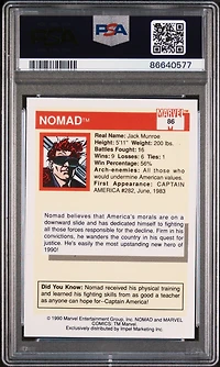 1990 Marvel Universe 86 Nomad PSA 10