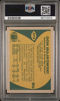 1989 Topps 373 Don Majkowski Error-(3td's In 1987, Should Be 5) PSA 10